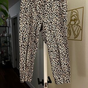 J. Crew Leopard Print Pants